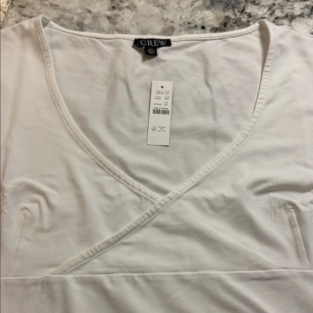 J Crew White Sleeveless Blouse - Picture 3 of 5